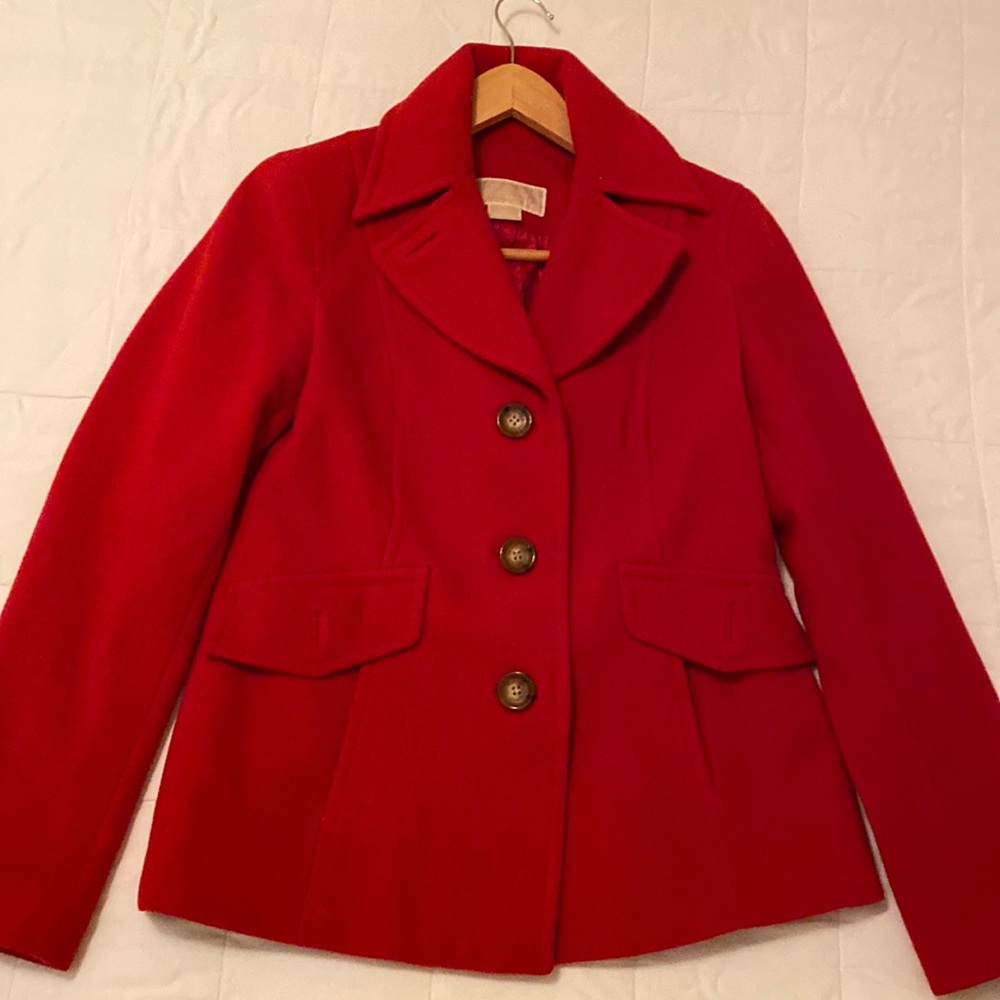 Red Michael Kors size 2 petite jackets
